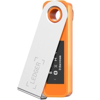 Апаратний гаманець для криптовалют Ledger Nano S Plus Orange BTC (LNSPOB) 2