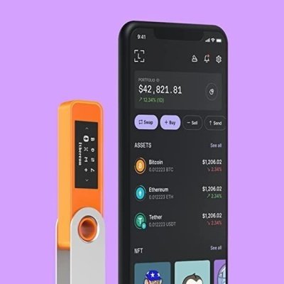 Апаратний гаманець для криптовалют Ledger Nano S Plus Orange BTC (LNSPOB) 7