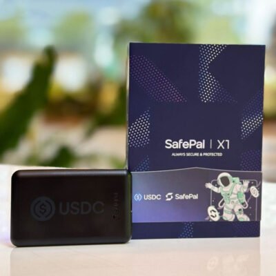 Portfel kryptowalutowy SafePal X1 x USDC Limited Edition Czarny (SUSDCX1Black) 2