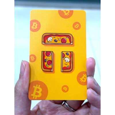 Portfel kryptowalutowy Tangem 2.0 x Bitcoin Pizza Day 2025 Wallet zestaw 3 kart (TG-PIZZA) 5