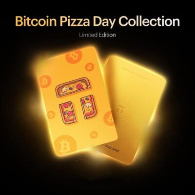 Portfel kryptowalutowy Tangem 2.0 x Bitcoin Pizza Day 2025 Wallet zestaw 3 kart (TG-PIZZA) 3