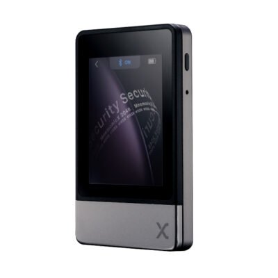 Portfel kryptowalutowy SecuX Neo‑X Premium Metallic Edition z dwoma płytkami mnemonicznych fraz, Bluetooth i USB‑C 9