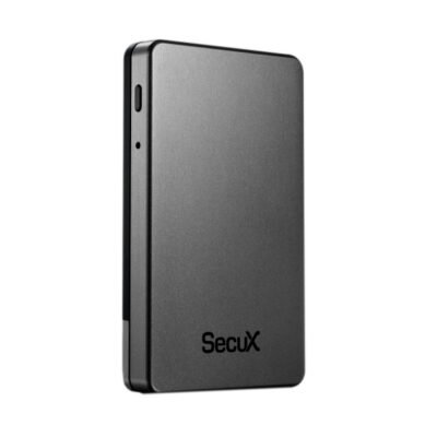Portfel kryptowalutowy SecuX Neo‑X Premium Metallic Edition z dwoma płytkami mnemonicznych fraz, Bluetooth i USB‑C 12