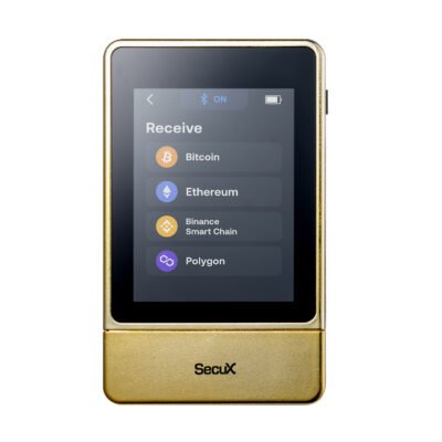 Portfel kryptowalutowy SecuX NeoGold z ekranem dotykowym, Bluetooth i USB-C