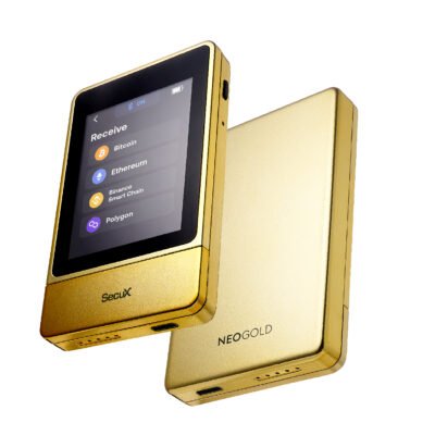 Portfel kryptowalutowy SecuX NeoGold z ekranem dotykowym, Bluetooth i USB-C 2