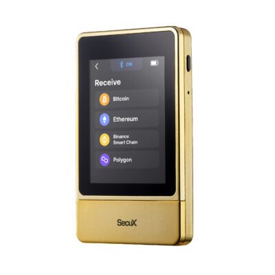 Portfel kryptowalutowy SecuX NeoGold z ekranem dotykowym, Bluetooth i USB-C 3