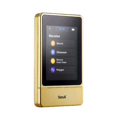 Portfel kryptowalutowy SecuX NeoGold z ekranem dotykowym, Bluetooth i USB-C 4