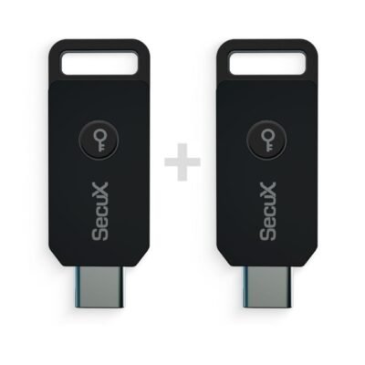 Klucz sprzętowy SecuX PUFido Clife Key USB Type-C zestaw 2 sztuk (B0F32FWR2N-2)