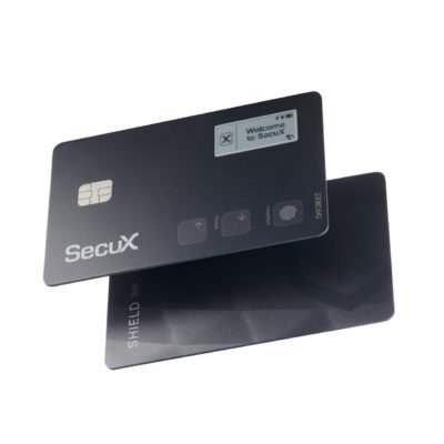 Biometryczny portfel kryptowalutowy SecuX Shield BIO z odciskiem palca (B0CSS772MB)