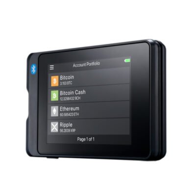 Portfel kryptowalutowy SecuX W20 z dotykowym ekranem i Bluetooth Czarny 6