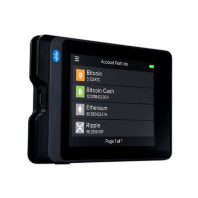 Portfel kryptowalutowy SecuX W20 z dotykowym ekranem i Bluetooth Czarny 8