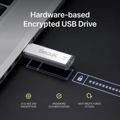Pamięć flash SecuX Forte USB 64GB pendrive z szyfrowaniem (B0D6RG13DC) 5