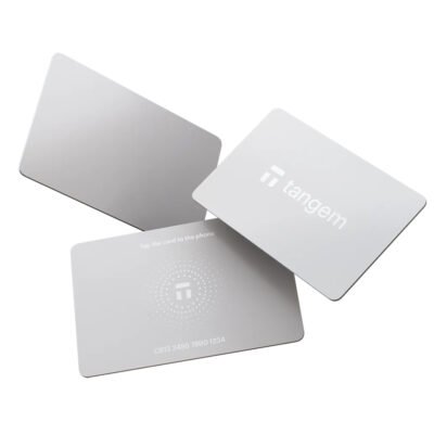 Portfel kryptowalutowy Tangem 2.0 x Stealth White Wallet zestaw 3 kart (TG-WSTEALTH)