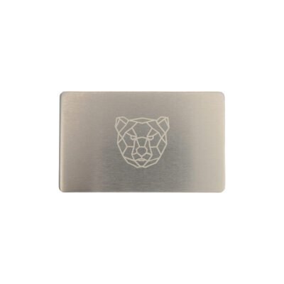 Metal do przechowywania seed phrase Bearish Mini Plate, płytka 1 szt. 55×90 mm + rysik grawerski 2