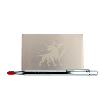 Metal do przechowywania seed phrase Bull Run Mini Plate, płytka 1 szt. 55×90 mm + rączka do grawerowania Metal do przechowywania seed phrase Bull Run Mini Plate, płytka 1 szt. 55×90 mm + rączka do grawerowania
