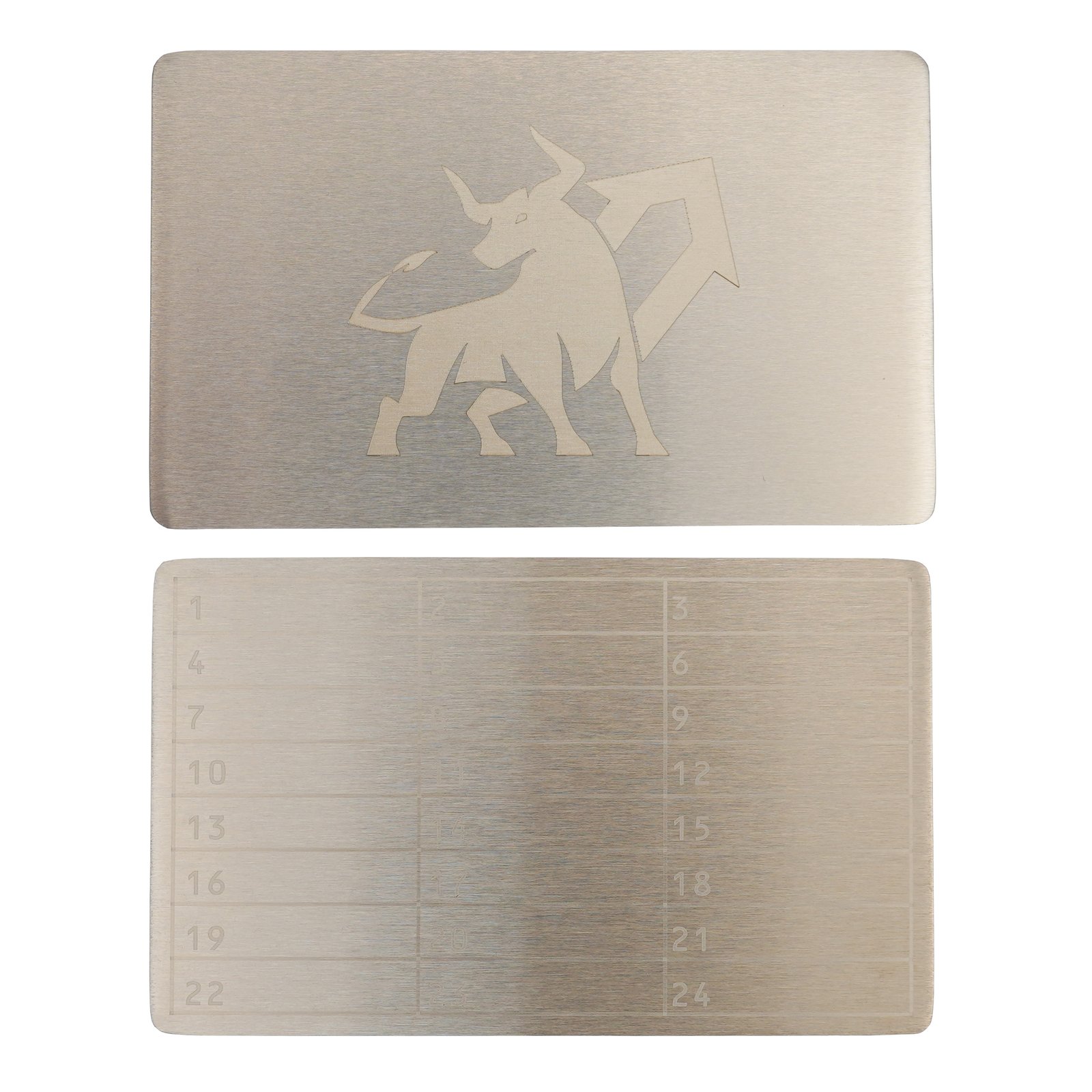 Metal do przechowywania seed phrase Bull Run Mini Plate, płytka 1 szt. 55×90 mm + rączka do grawerowania 4 Metal do przechowywania seed phrase Bull Run Mini Plate, płytka 1 szt. 55×90 mm + rączka do grawerowania 4