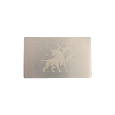 Metal do przechowywania seed phrase Bull Run Mini Plate, płytka 1 szt. 55×90 mm