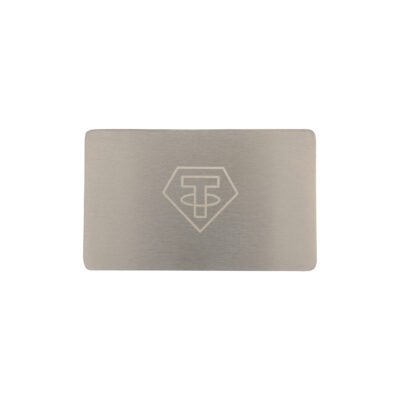 Metal do przechowywania seed phrase Tether Mini Plate, płytka 1 szt. 55×90 mm