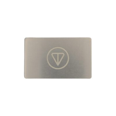 Metal do przechowywania seed phrase TON Mini Plate, płytka 1 szt. 55×90 mm
