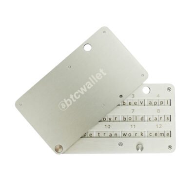Mnemoniczny tablet Btcwallet FoldTab S1 do przechowywania seed phrase