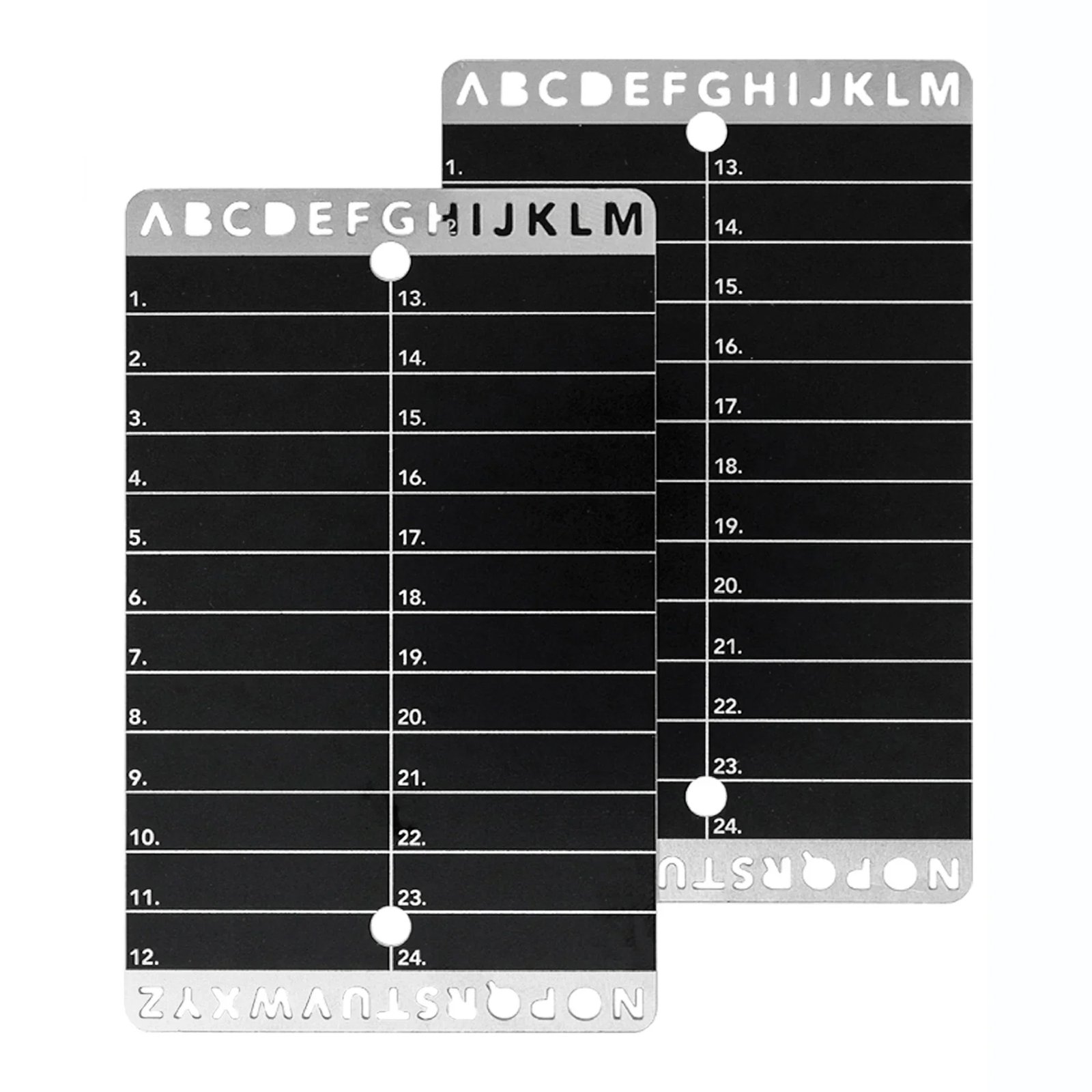 Metalowe płytki Btcwallet Plate do przechowywania seed phrase, 2 szt. + rączka do grawerowania 73×117 mm 6 Metalowe płytki Btcwallet Plate do przechowywania seed phrase, 2 szt. + rączka do grawerowania 73×117 mm 6