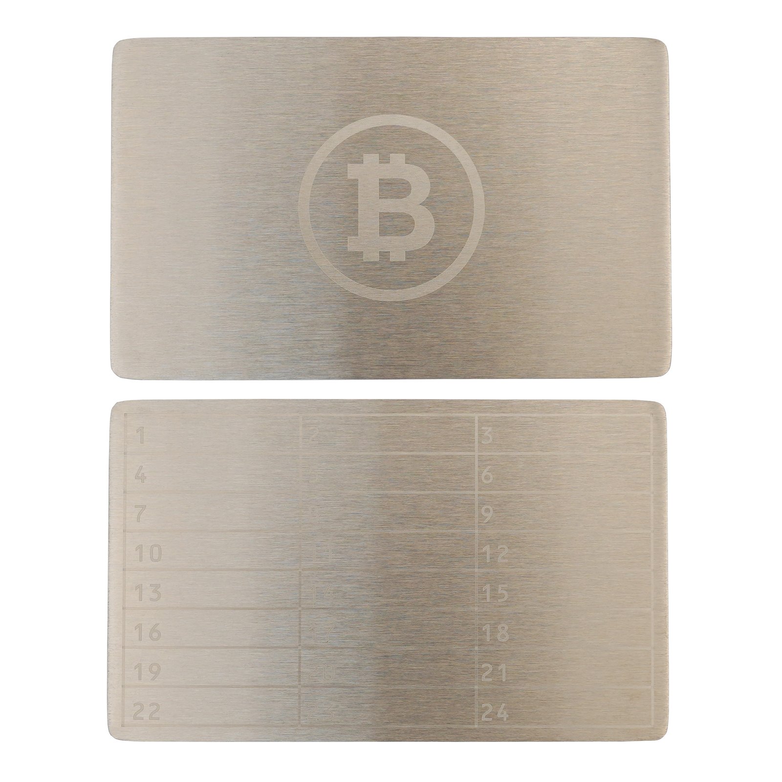 Metal do przechowywania seed phrase Bitcoin Mini Plate, płytka 1 szt. 55×90 mm + rączka do grawerowania 4 Metal do przechowywania seed phrase Bitcoin Mini Plate, płytka 1 szt. 55×90 mm + rączka do grawerowania 4